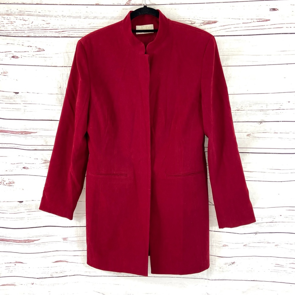 Vintage Cache Jacket Women’s 12 Red Long Sleeves Hidden‎ Buttons